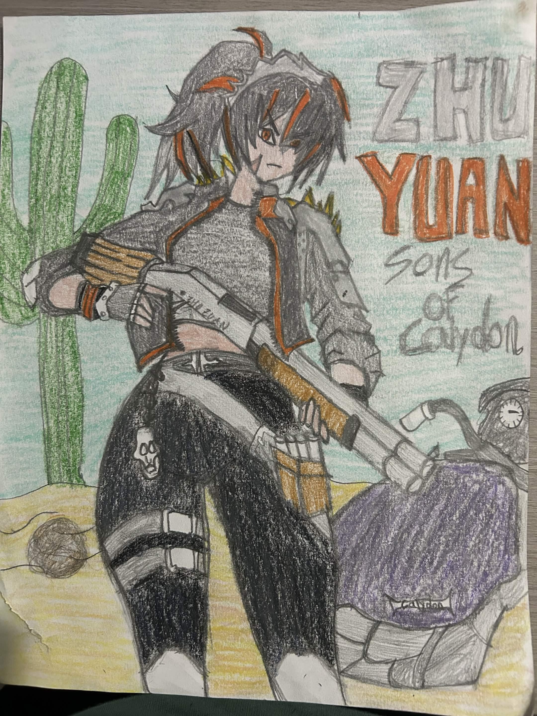 Dibujo de Deivid — Zhu Yuan en Sons of Calydon